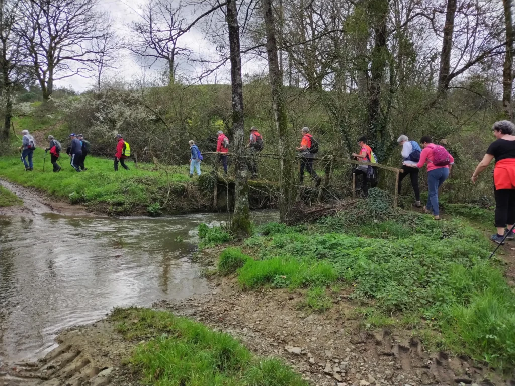 randonneurs dans la campagne
