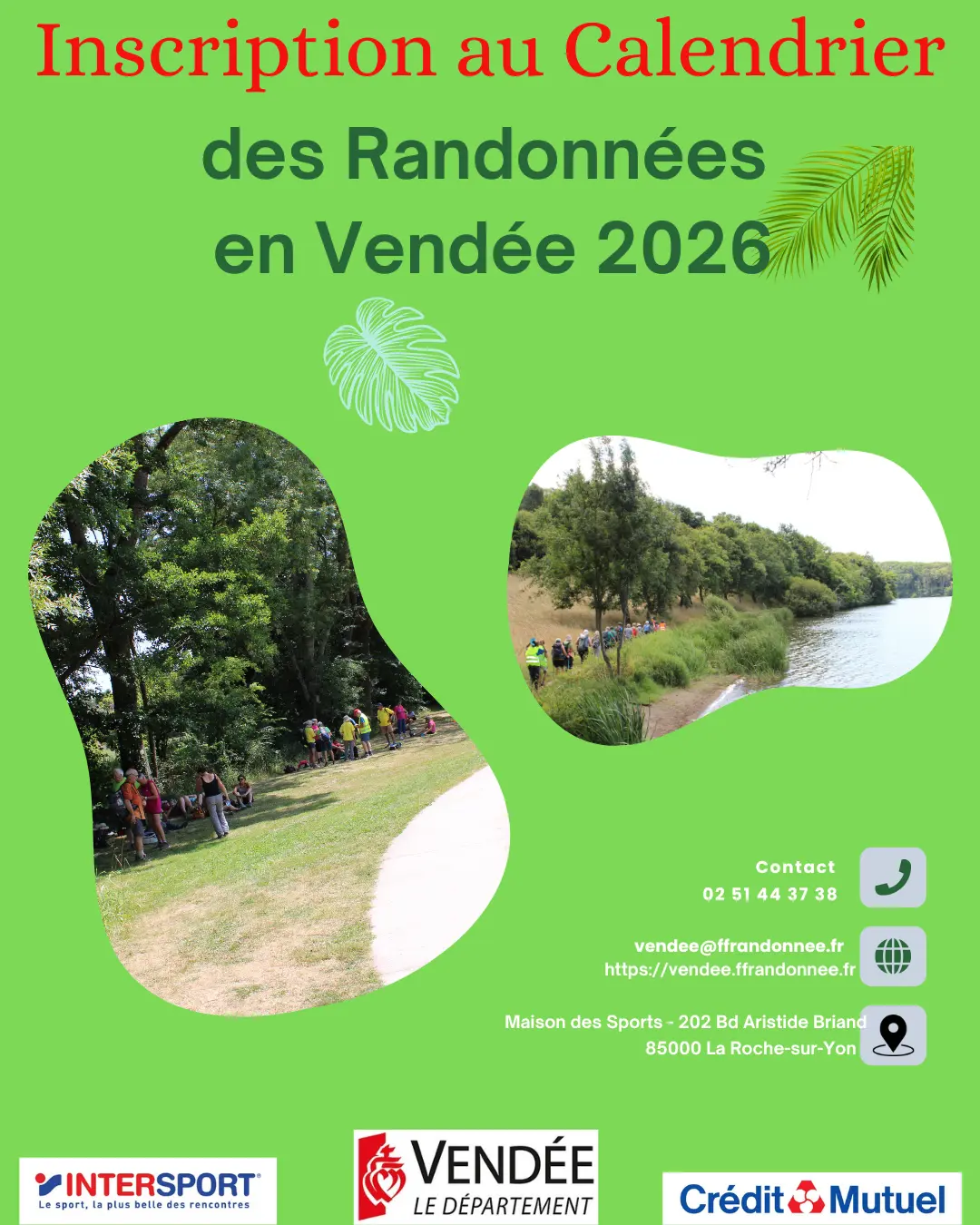 flyer inscription calendrier 2026